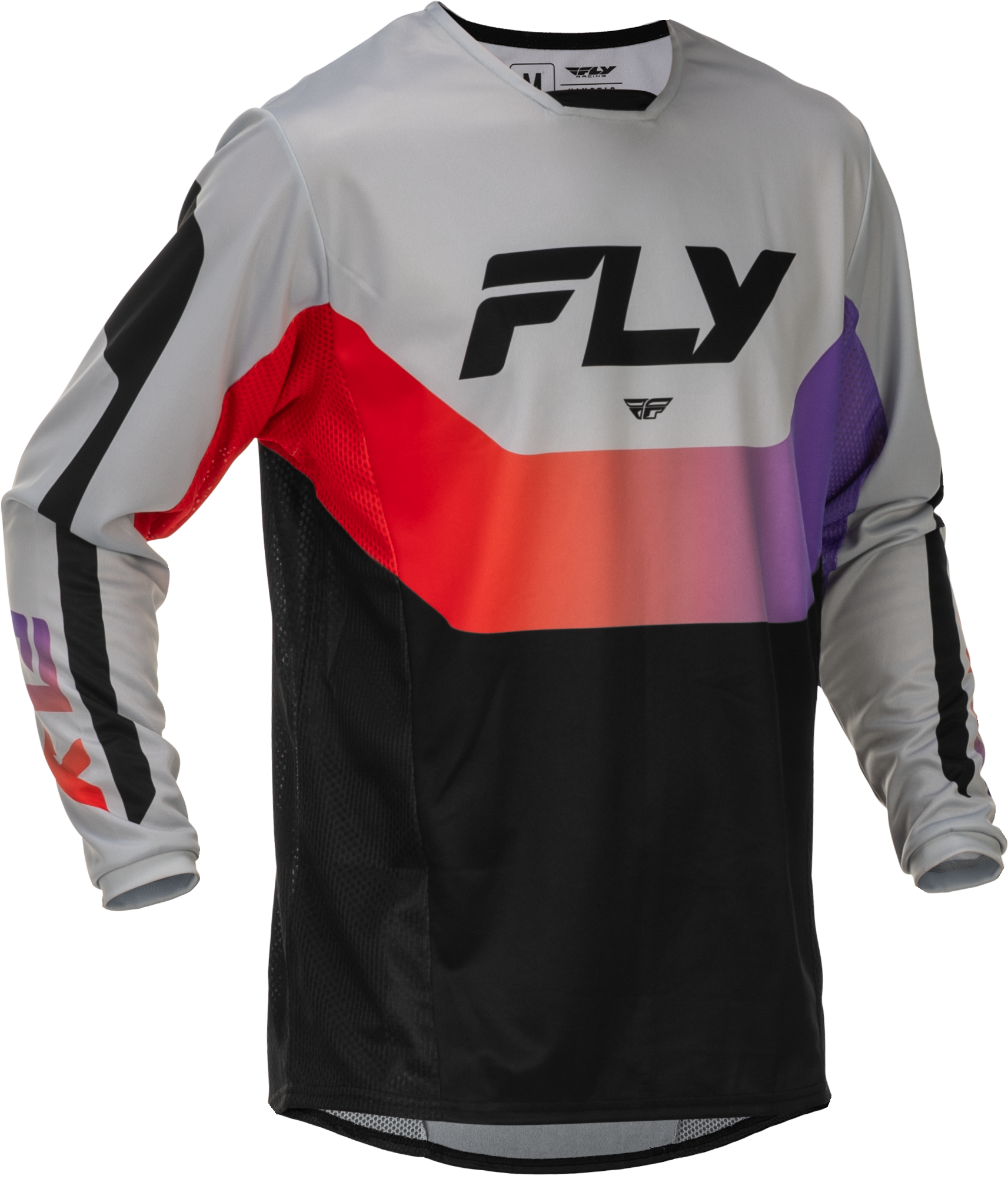 Kinetic Jersey Grey/Red/Purple/Black Sm