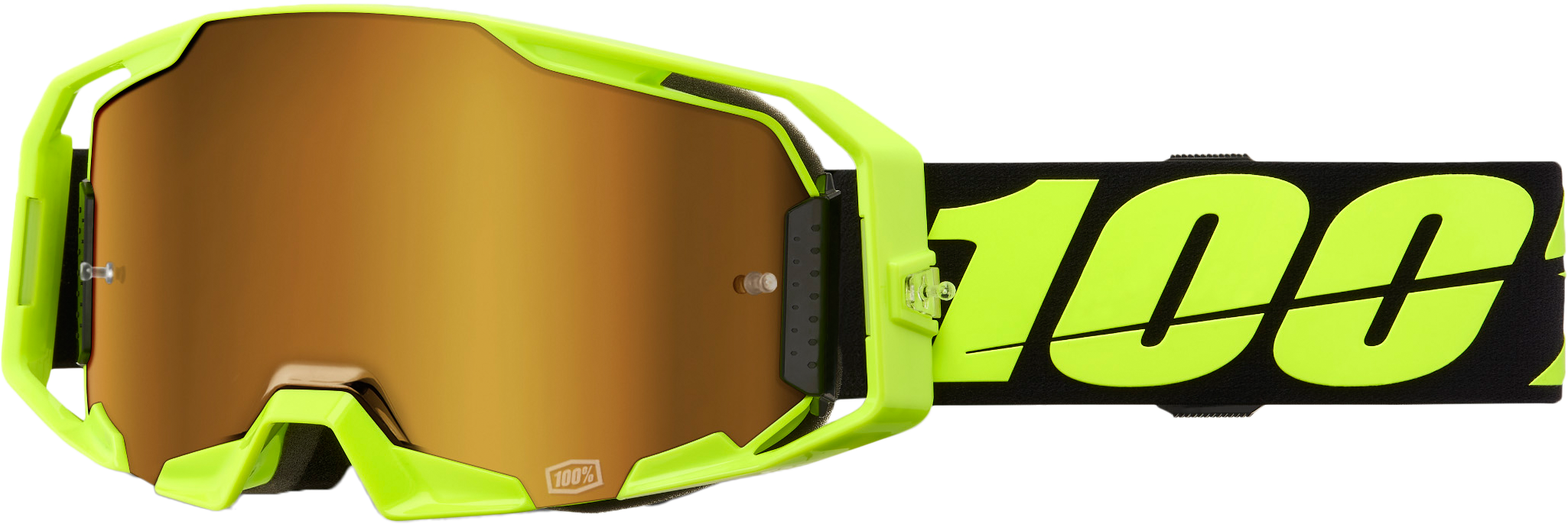 Armatic Goggle Neon Ylw Mirror True Gold