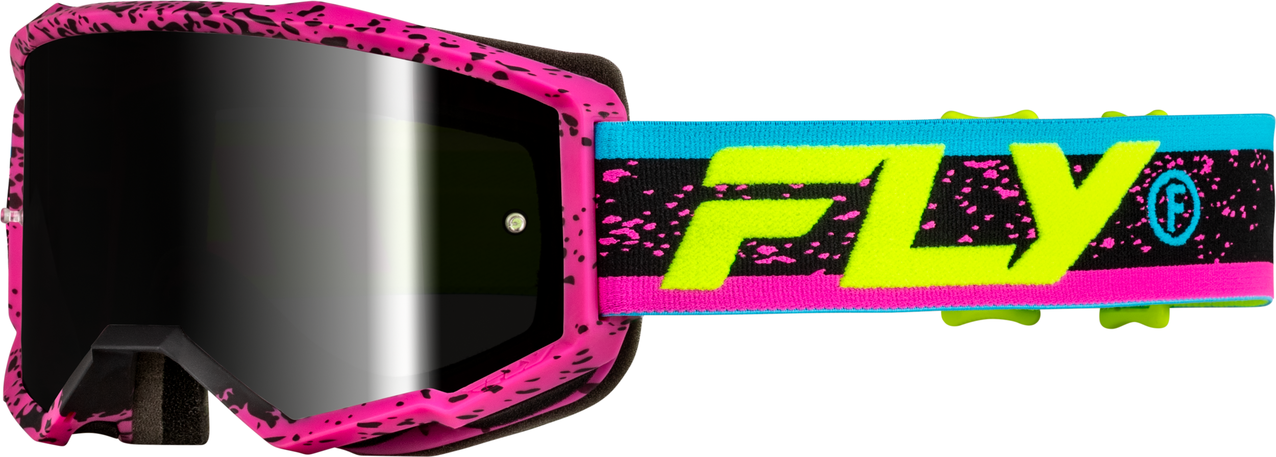 Zone Goggle Pink/Black/Hi Vis W/ Black Mirror/Smoke Lens