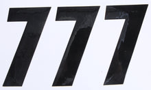 Number 7 Black 6" 3/Pk