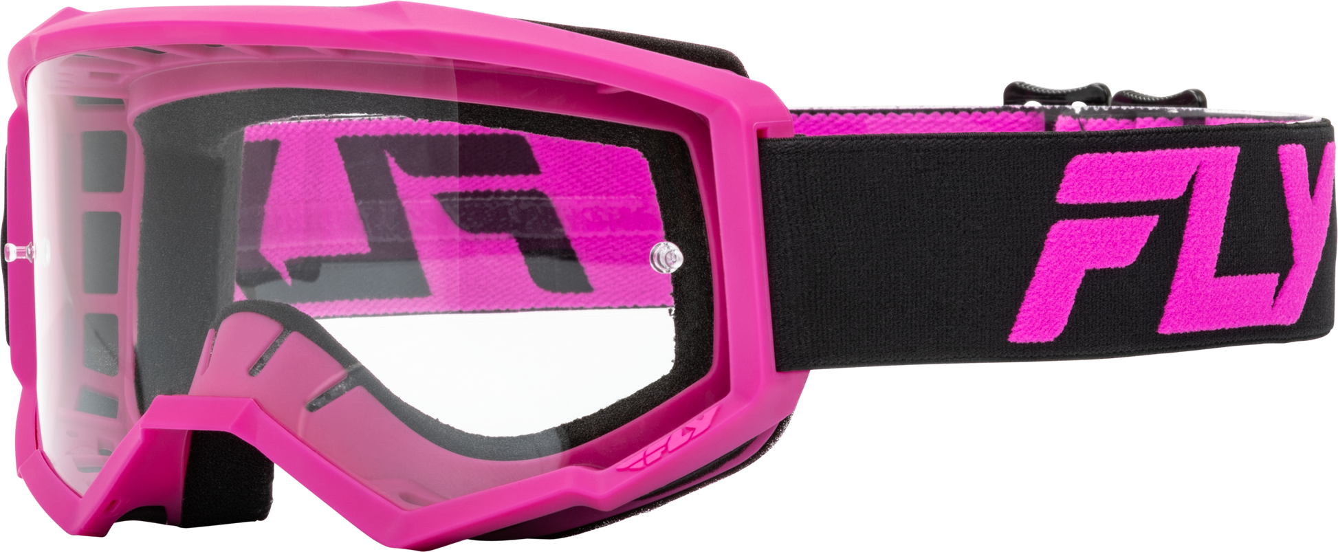 Youth Focus Goggle Black/Pink W/ Clear Lens