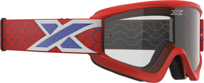 Flat Out Clear Goggle Red/White/Blue Clear