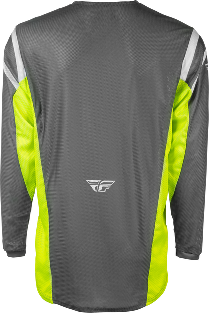 Kinetic Mesh Center Jersey Grey/White/Hi Vis Xl