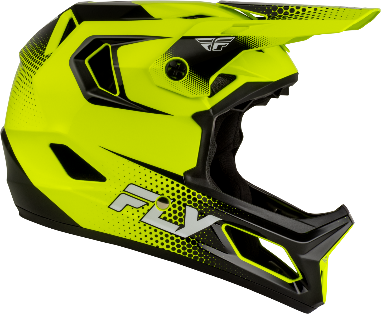Yth Rayce Sonar Bicycle Hlmt Hi Vis/Black/White Ym