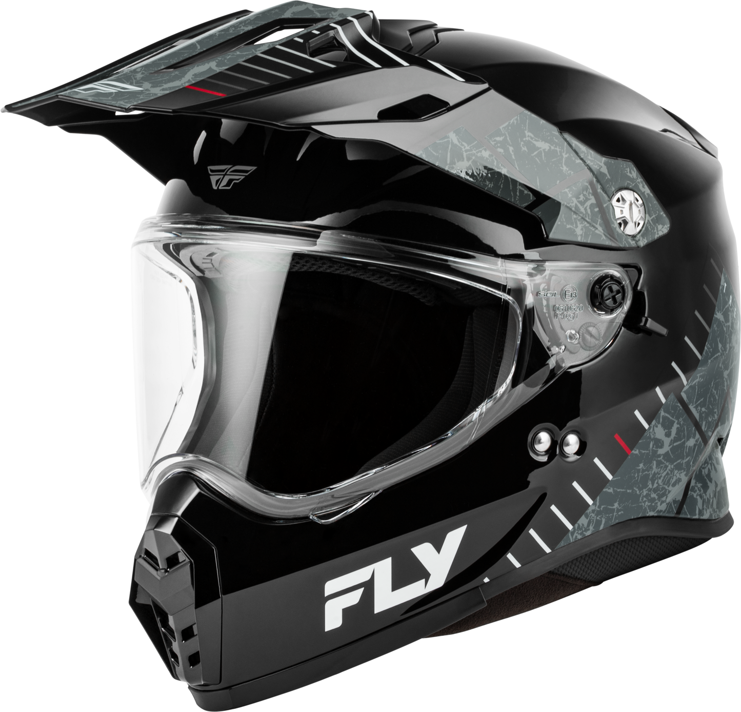 Fly Trekker Granite Helmet Black/Grey Sm