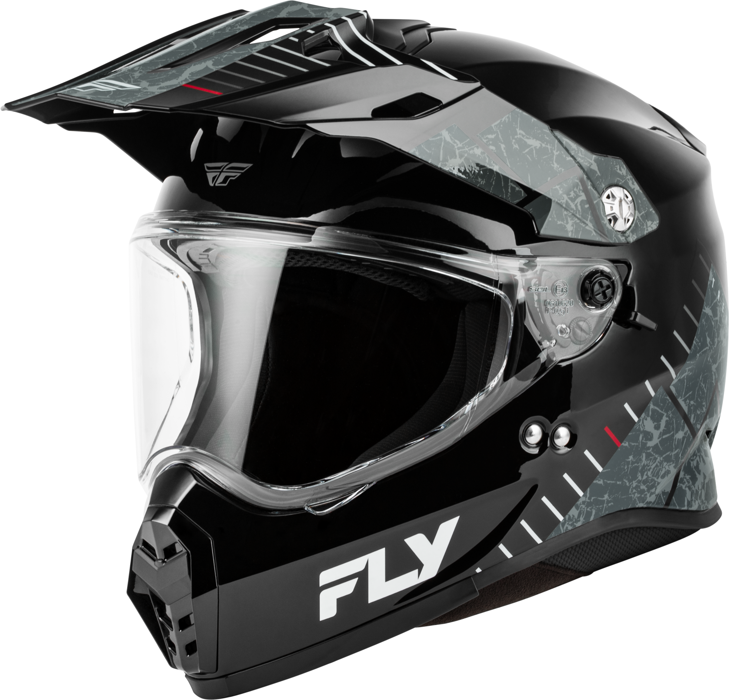 Fly Trekker Granite Helmet Black/Grey 2x