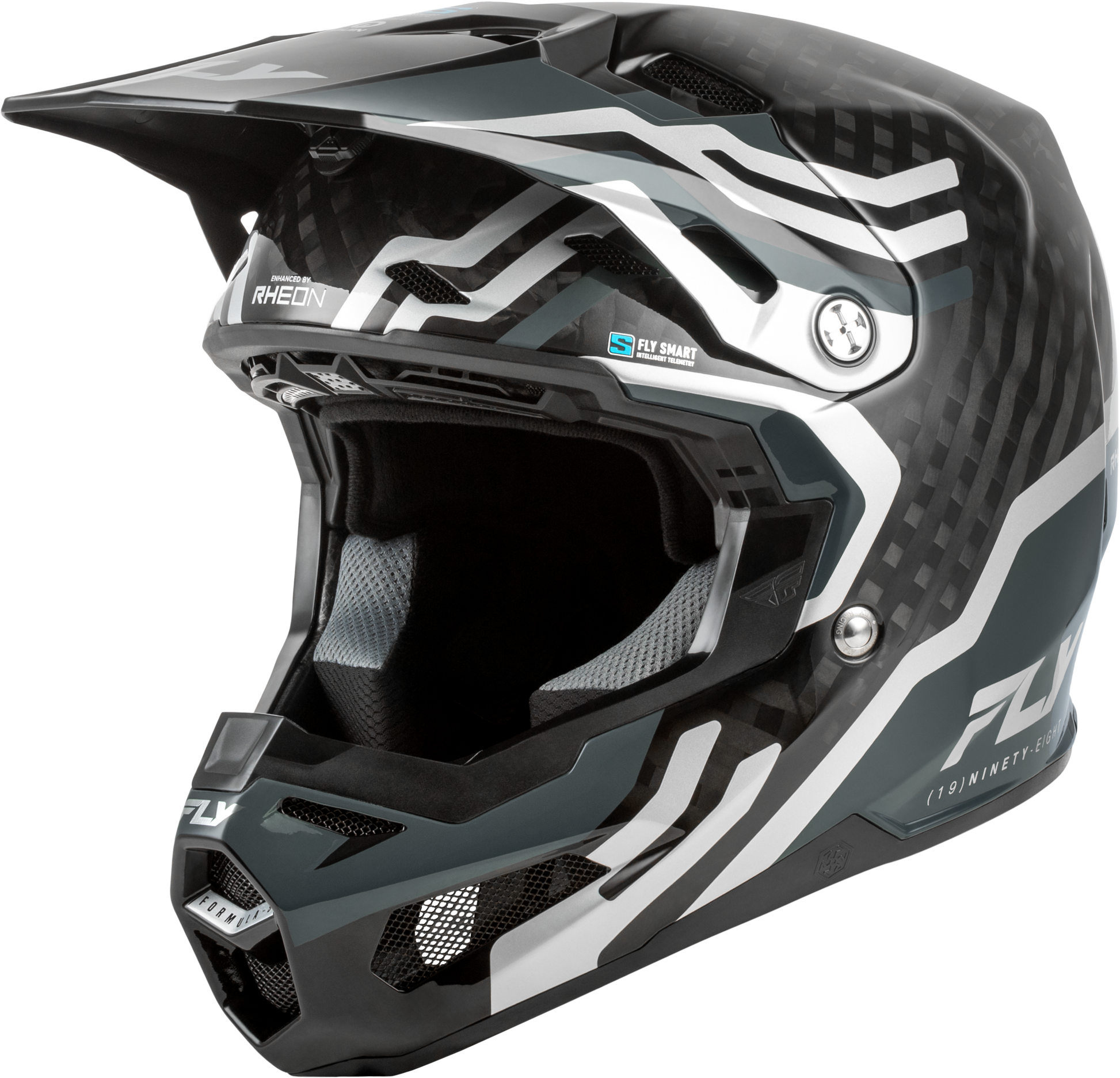 Formula S Carbon Byte Helmet Black Carbon/Grey/Silver 2x