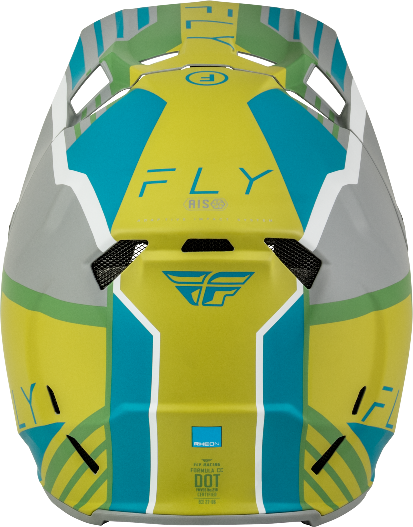 Formula Cc Strike Helmet Matte Grey/Green/Teal Sm