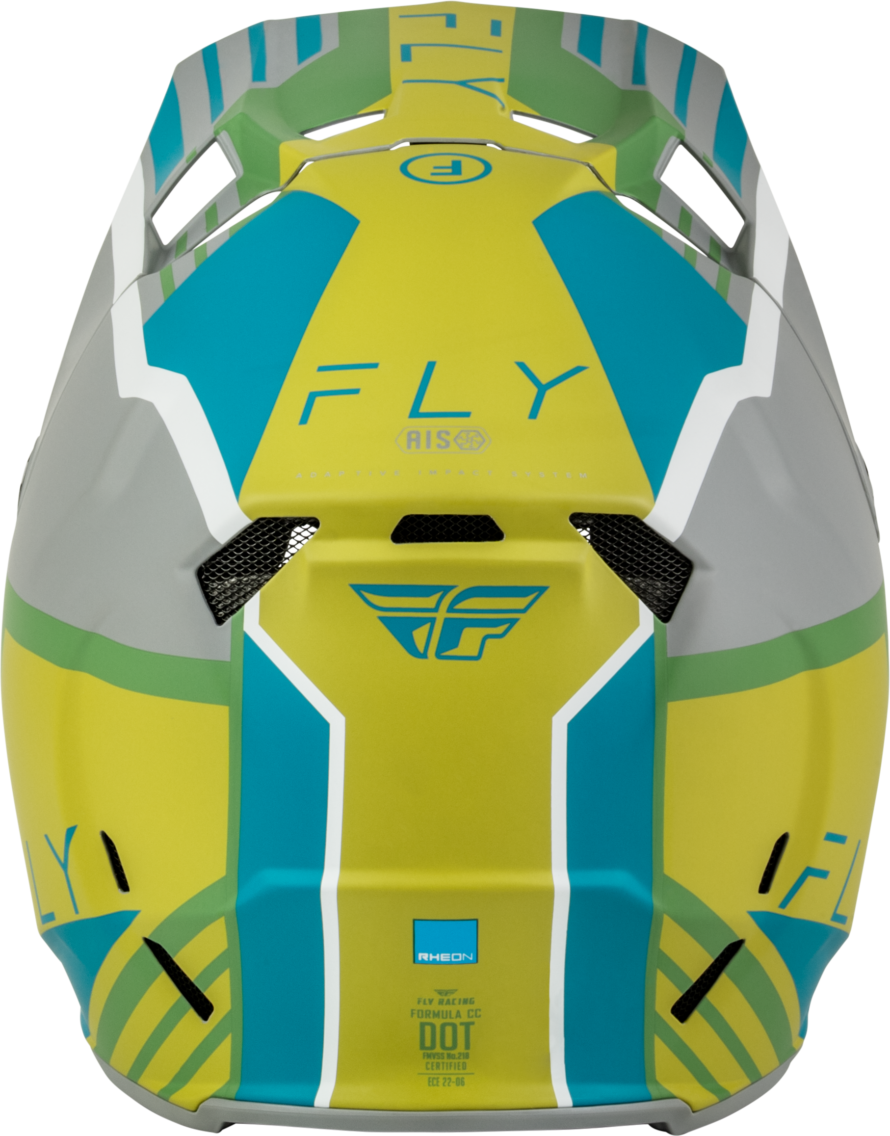 Formula Cc Strike Helmet Matte Grey/Green/Teal Sm