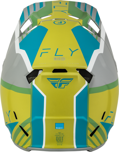 Formula Cc Strike Helmet Matte Grey/Green/Teal Md