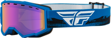 Youth Focus Snw Goggle Blu/Blk W/ Blue Mirror/Amber Lens