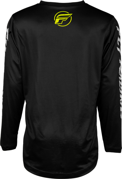 Youth F 16 Jersey Black/Neon Green/Light Grey Yl