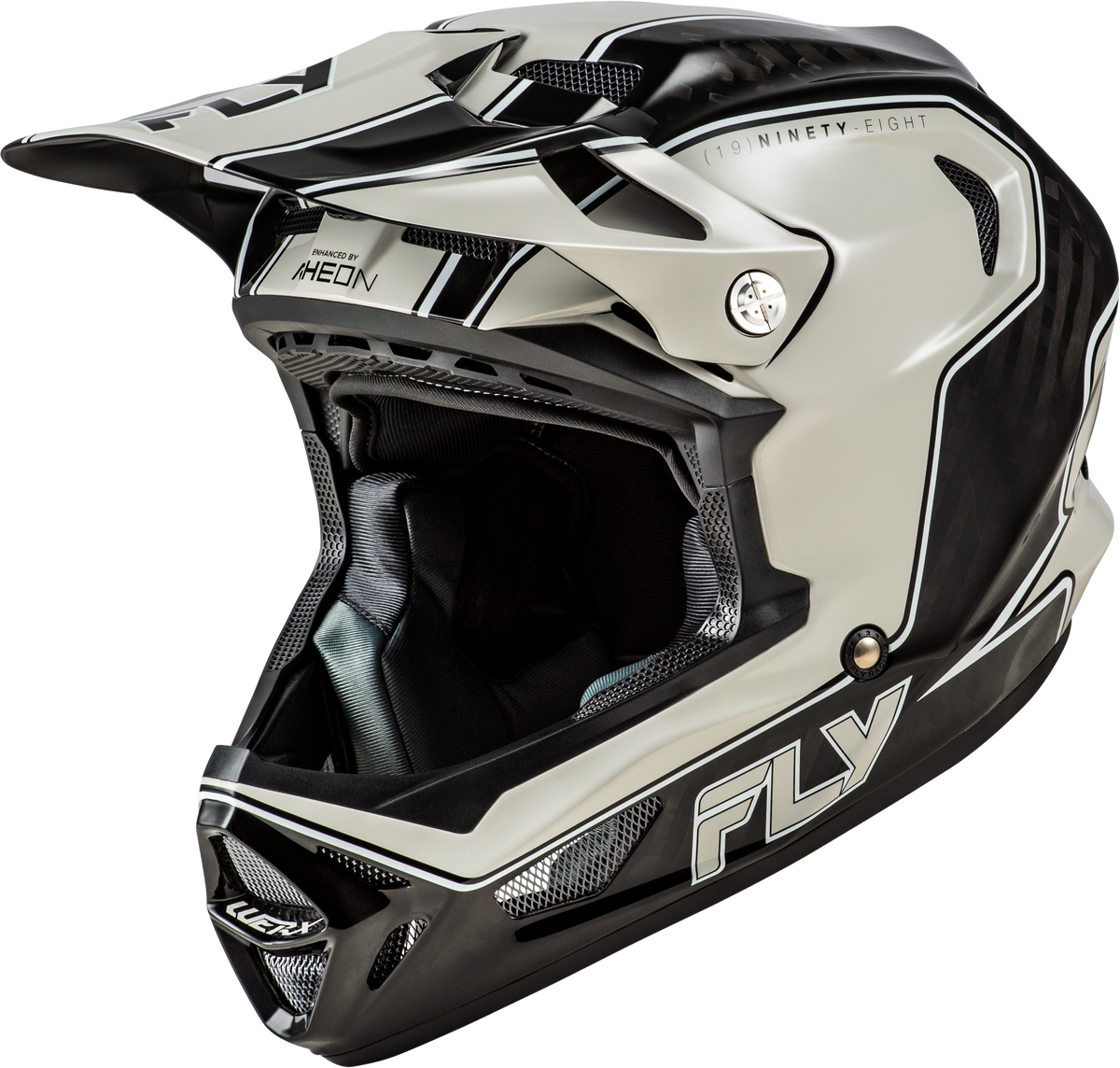 Werx R Flow Carbon Helmet Black Carbon/Grey Xl