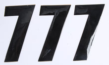Number 7 Black 4" 3/Pk