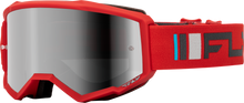 Zone Goggle Red/Charcoal W/ Silver Mirror/Smoke Lens