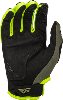 Youth Kinetic Gloves Olive Green/Hi Vis Ys