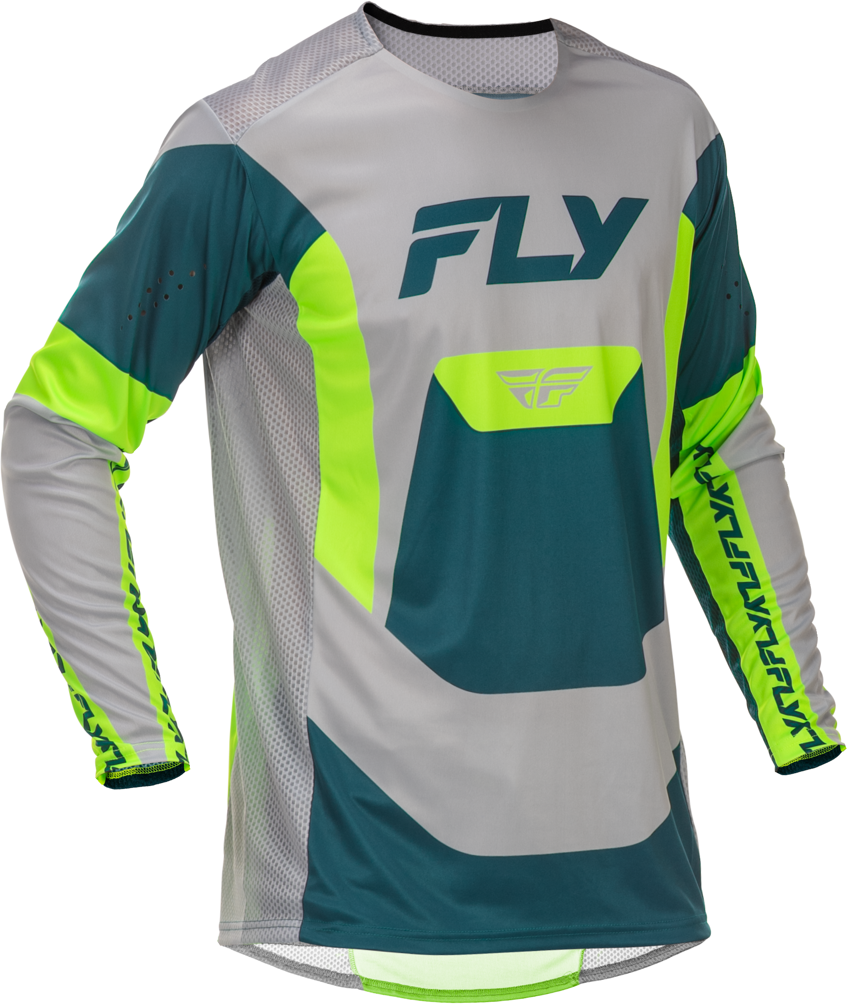 Lite Jersey Grey/Lime/Teal Xl