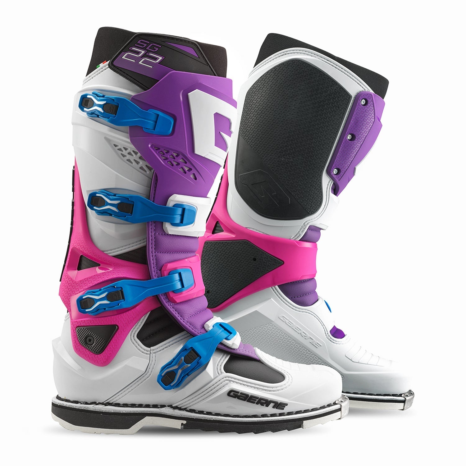 Gaerne SG-22 Boots - Purple/White/Rhodamine LE