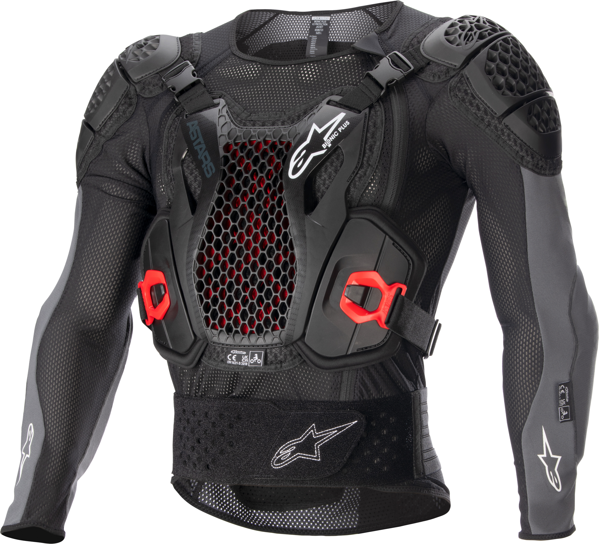 Bionic Plus V2 Protection Jacket Black/Anthracite/Red Lg