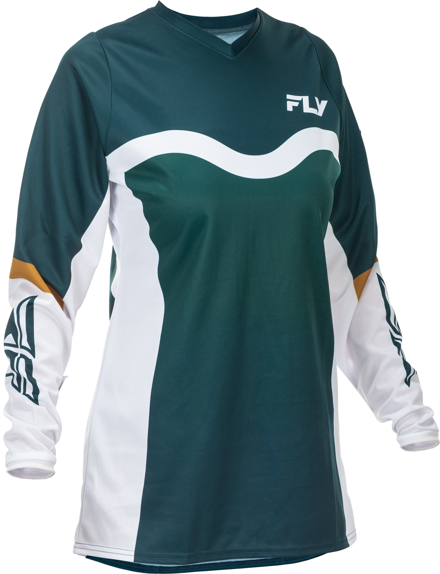Women's F 16 Jersey Teal/White/Gold Sm