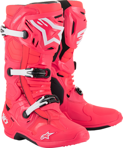 ALPINESTARS Tech 10 Boots - Diva Pink/White - US 7 / EU 40.5 2010020-3812-7