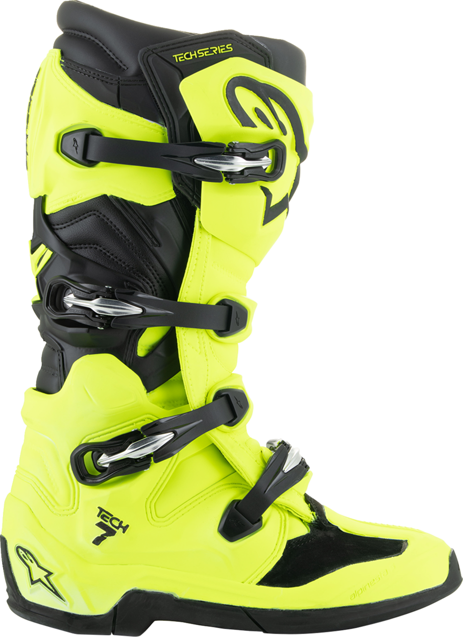 ALPINESTARS Tech 7 Boots - Fluorescent Yellow/Black - US 10 / EU 44.5 2012025-551-10