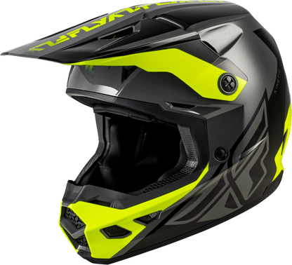 Kinetic Crest Helmet Grey/Black/Hi Vis Md