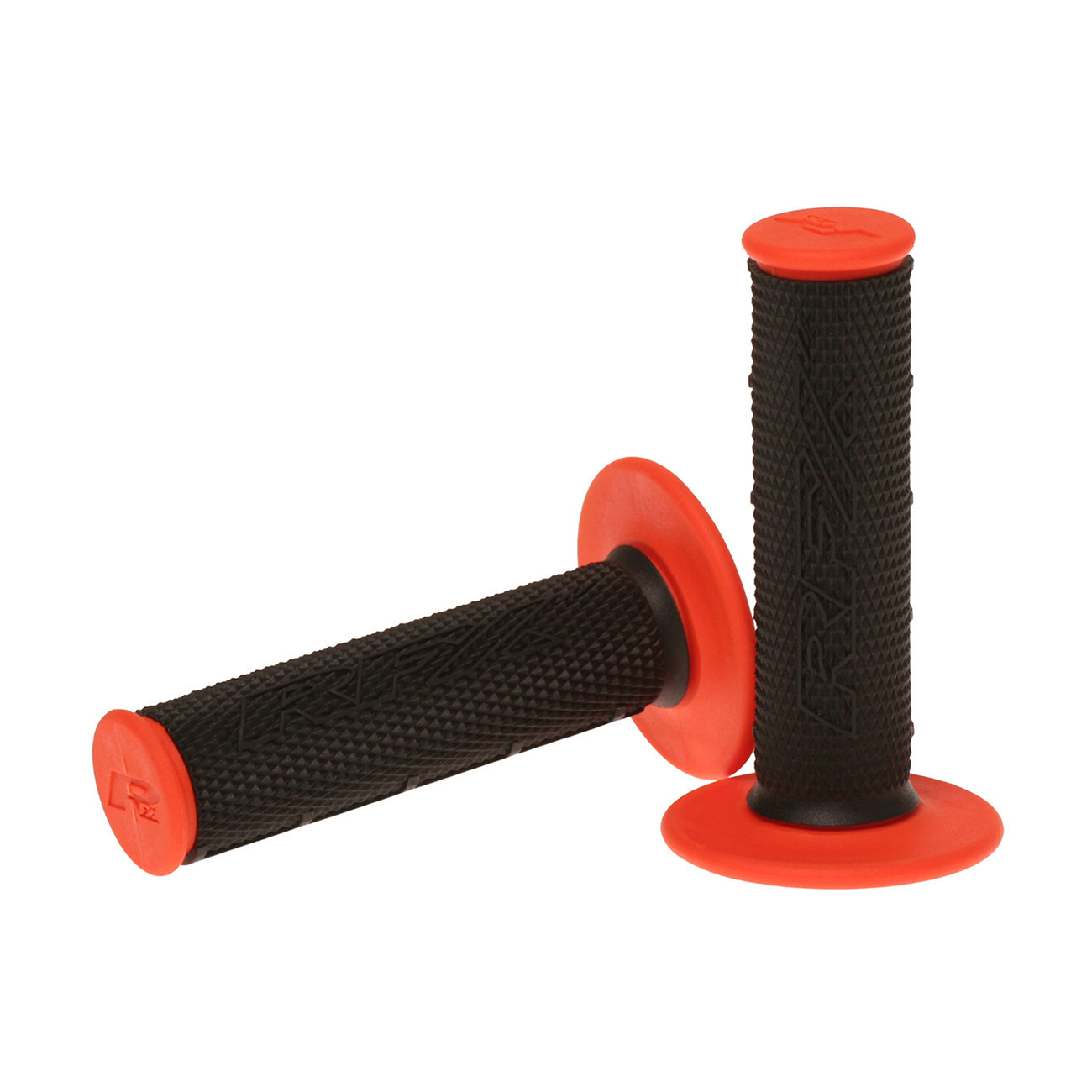 Dual Compound Grips Orange With Black Center