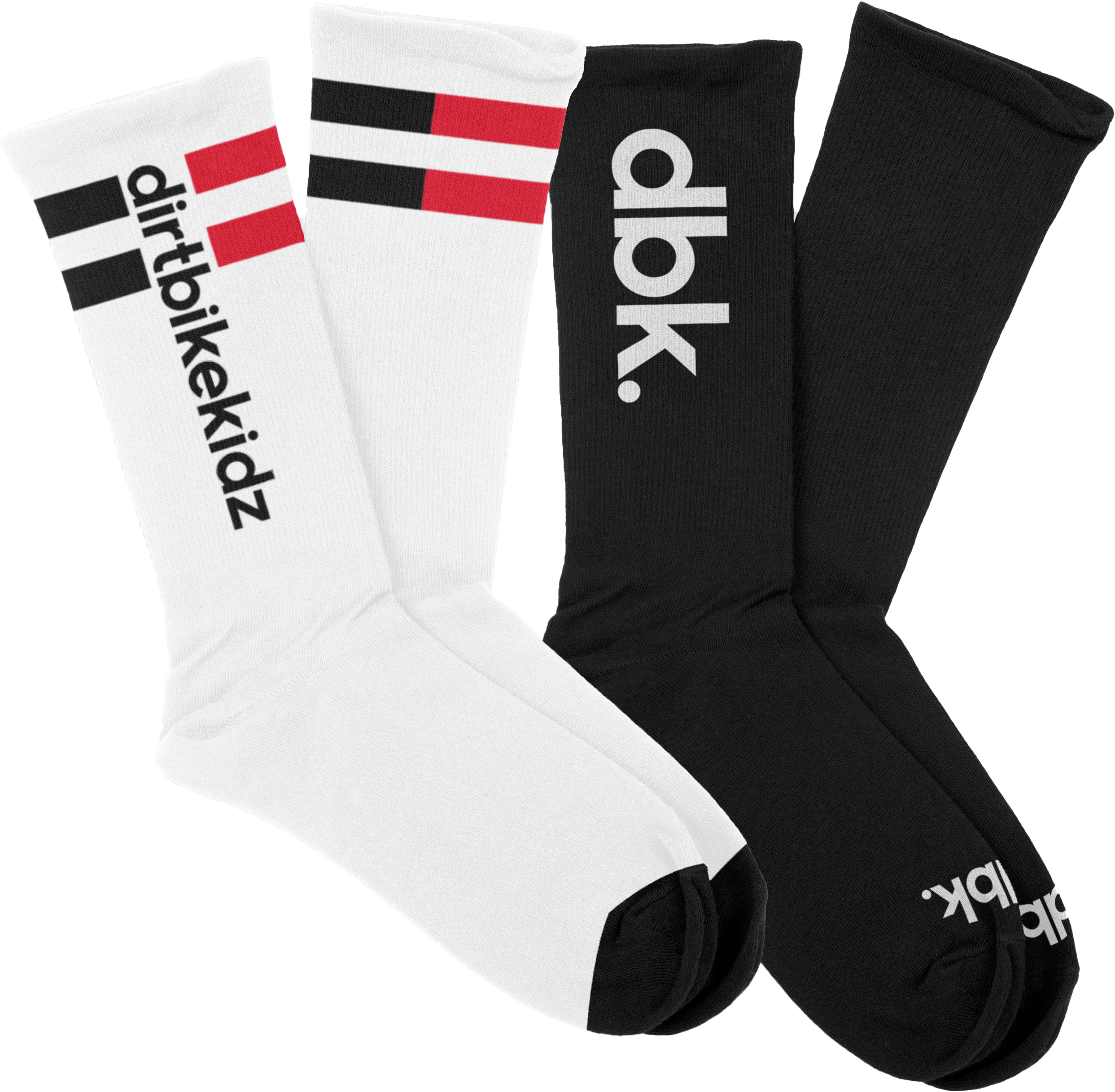 Basic Sock 2 Pack White/Black