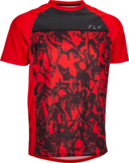 Super D Jersey Red Camo/Black Lg