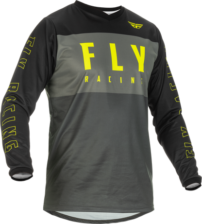 Youth F 16 Jersey Grey/Black/Hi Vis Ym