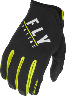 Youth Windproof Gloves Black/Hi Vis Sz 06
