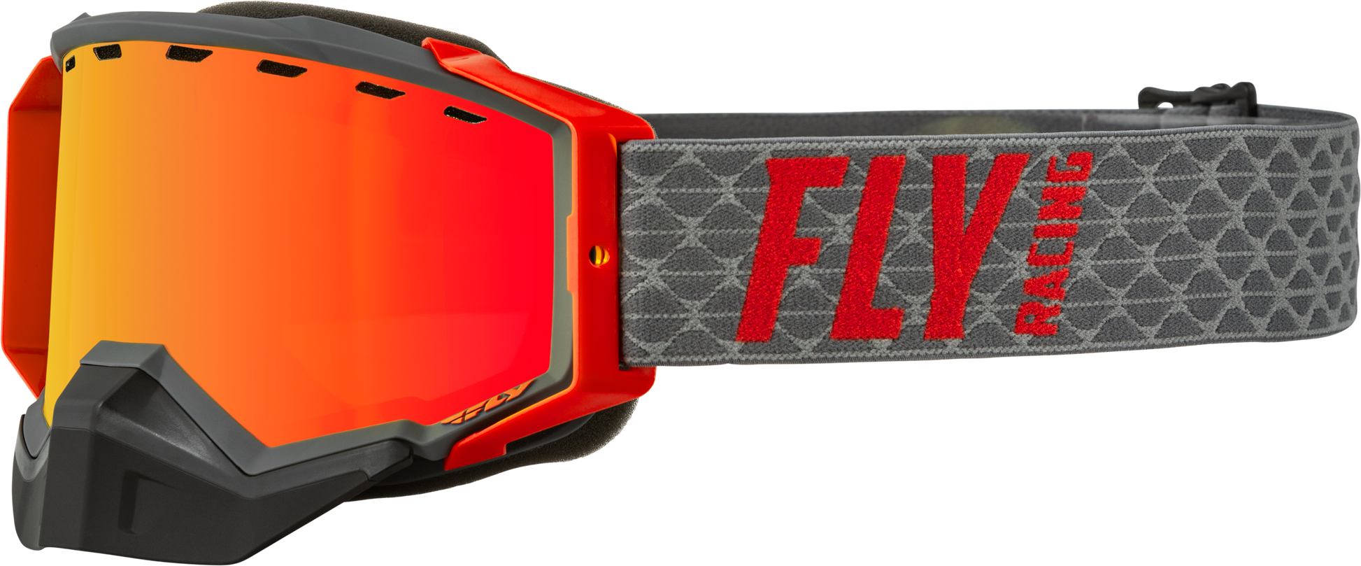 Zone Snow Goggle Grey/Red W/ Red Mirror/Amber Lens