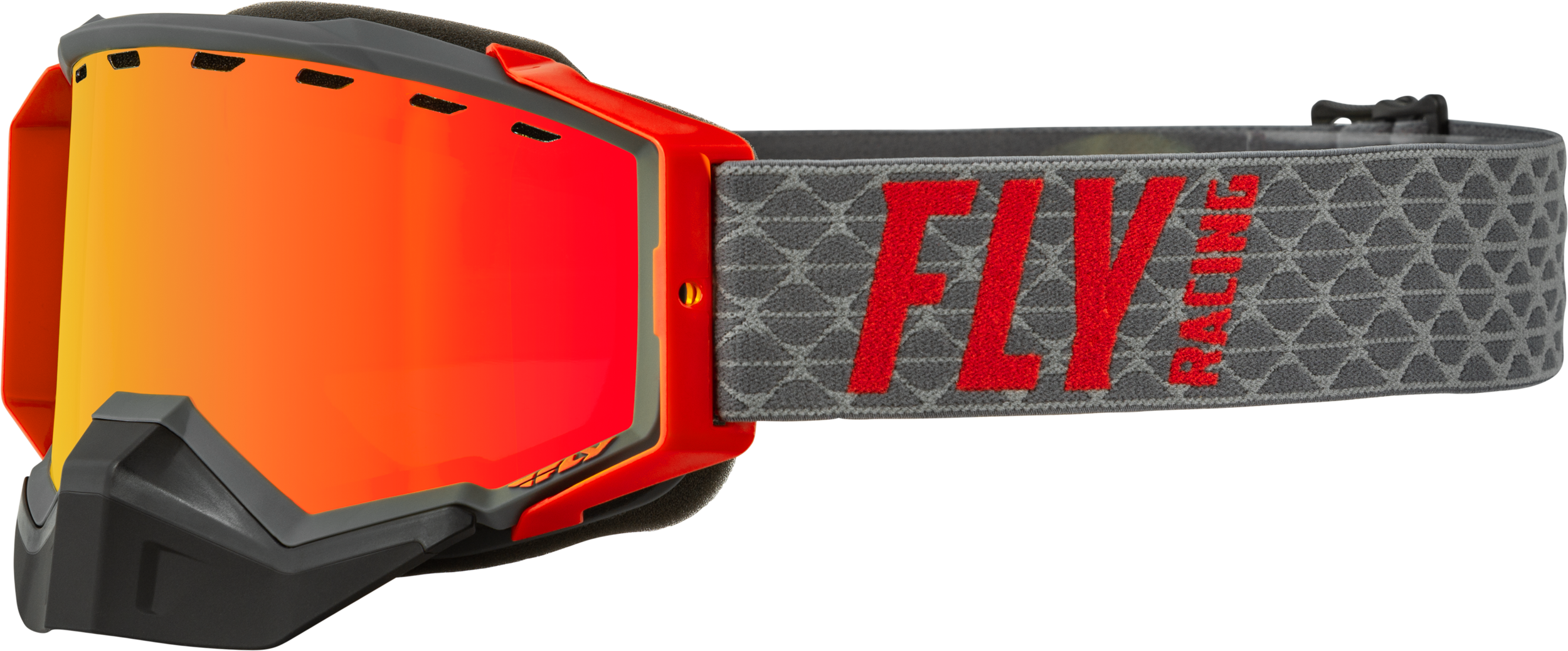 Zone Snow Goggle Grey/Red W/ Red Mirror/Amber Lens