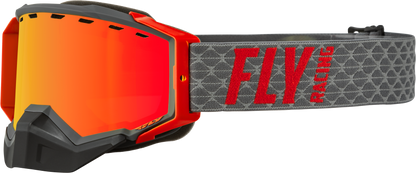 Zone Snow Goggle Grey/Red W/ Red Mirror/Amber Lens