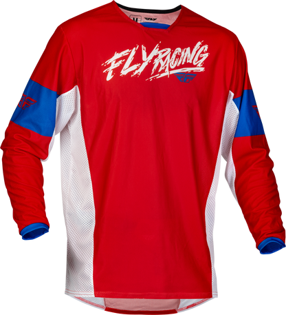 Yth Kinetic Mesh Khaos Jersey Red/White/Blue Yl
