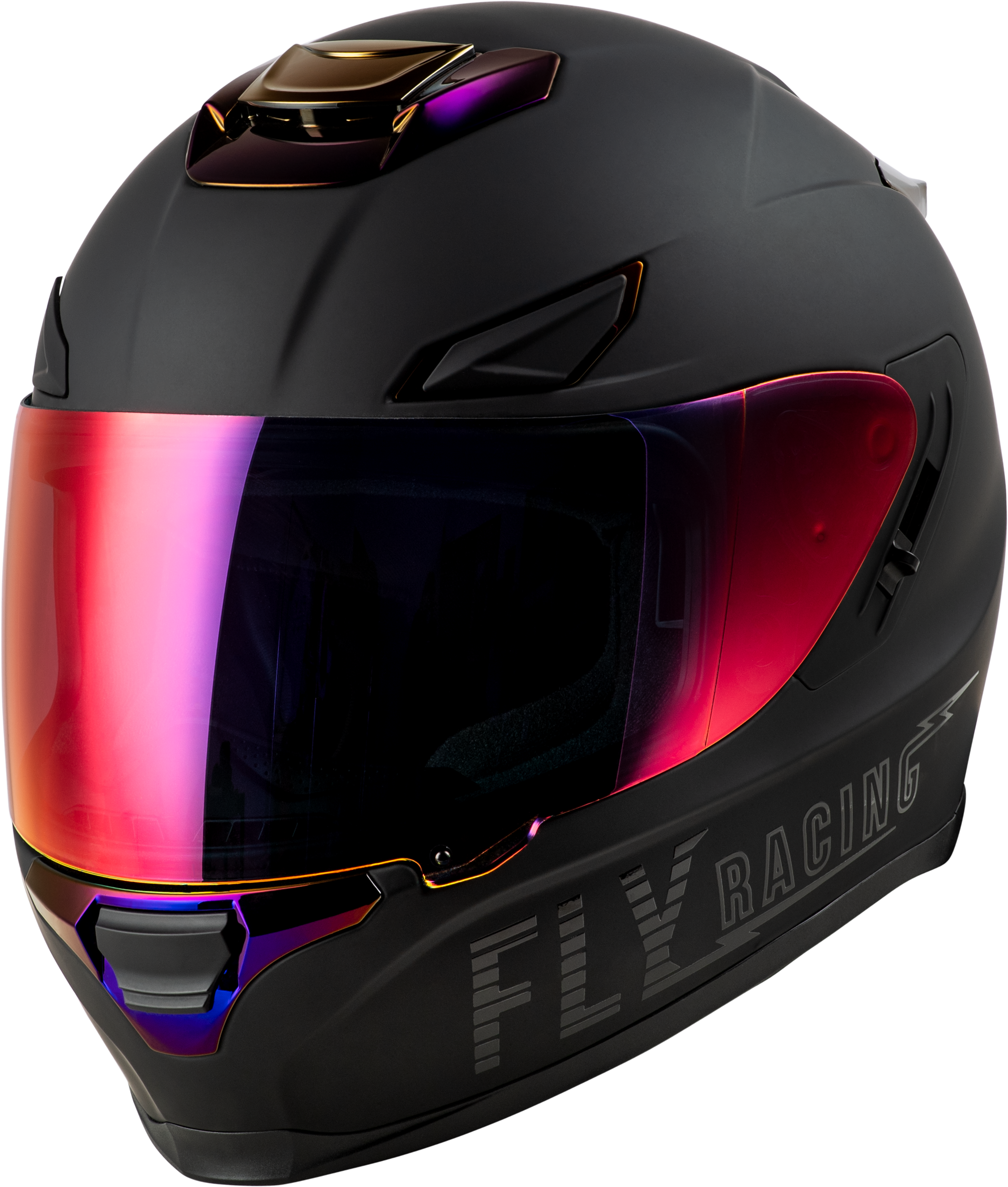 Sentinel Recon Helmet Matte Black/Purple Chrome Md
