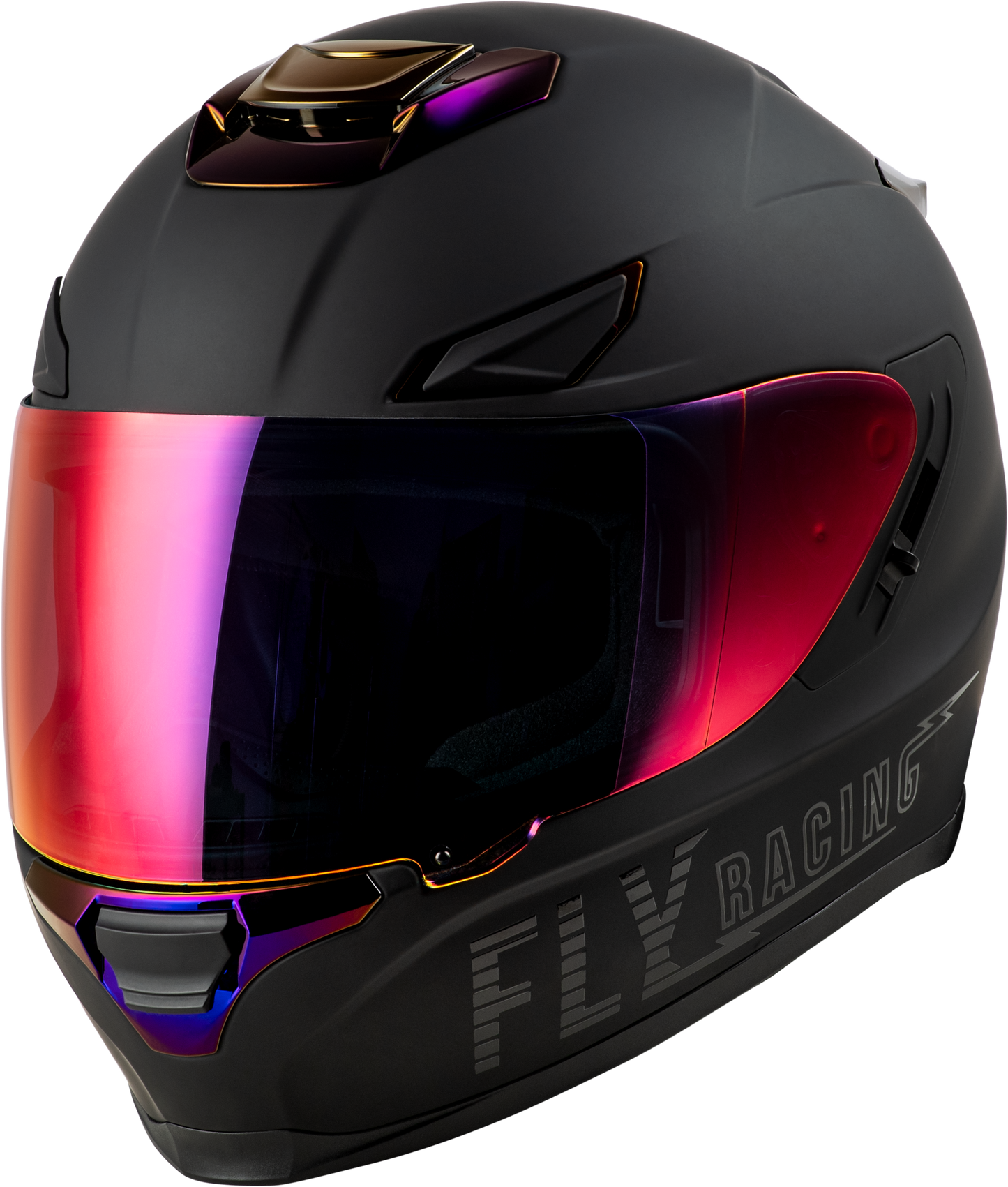 Sentinel Recon Helmet Matte Black/Purple Chrome Sm