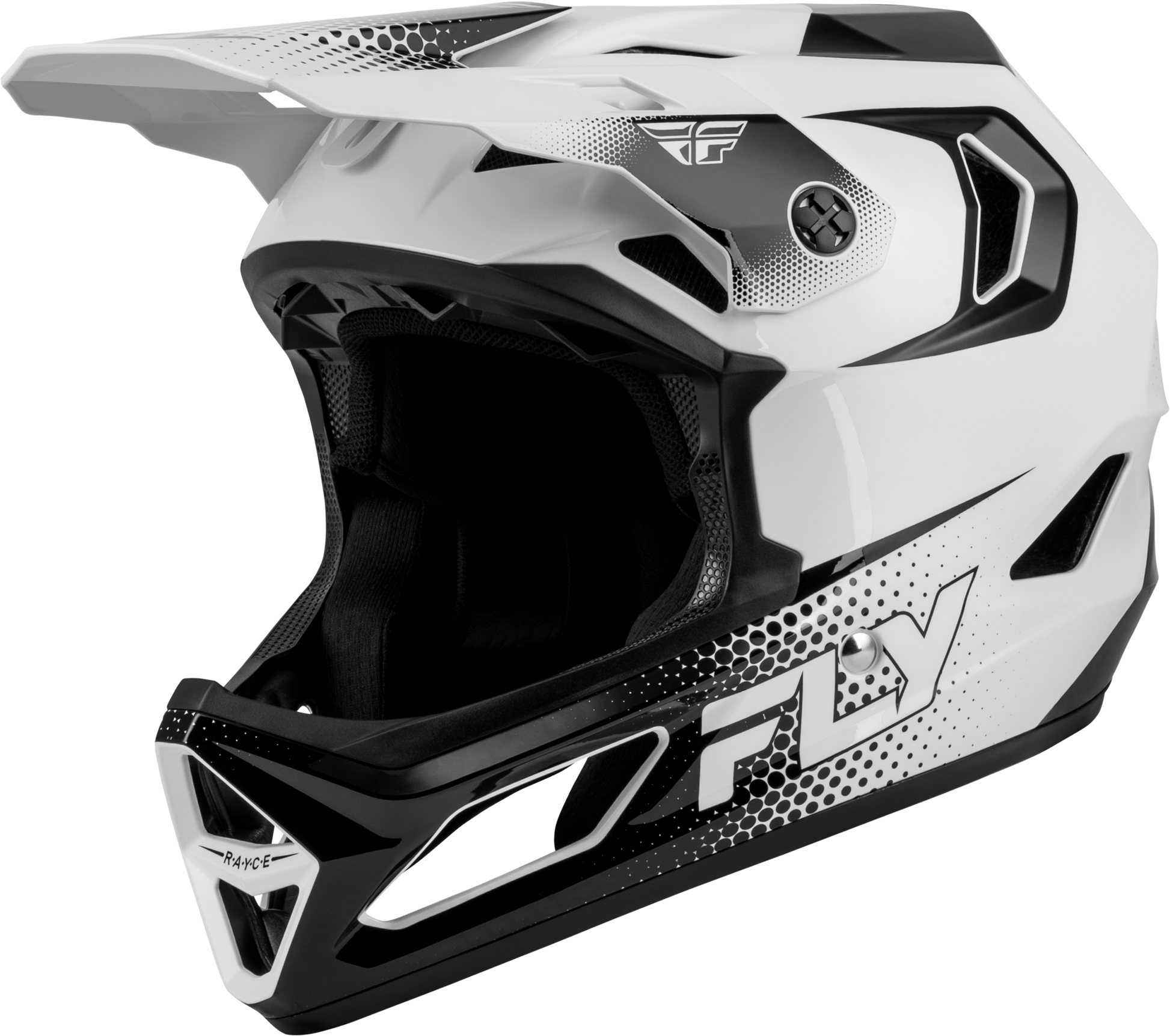 Yth Rayce Sonar Bicycle Hlmt White/Black Ys