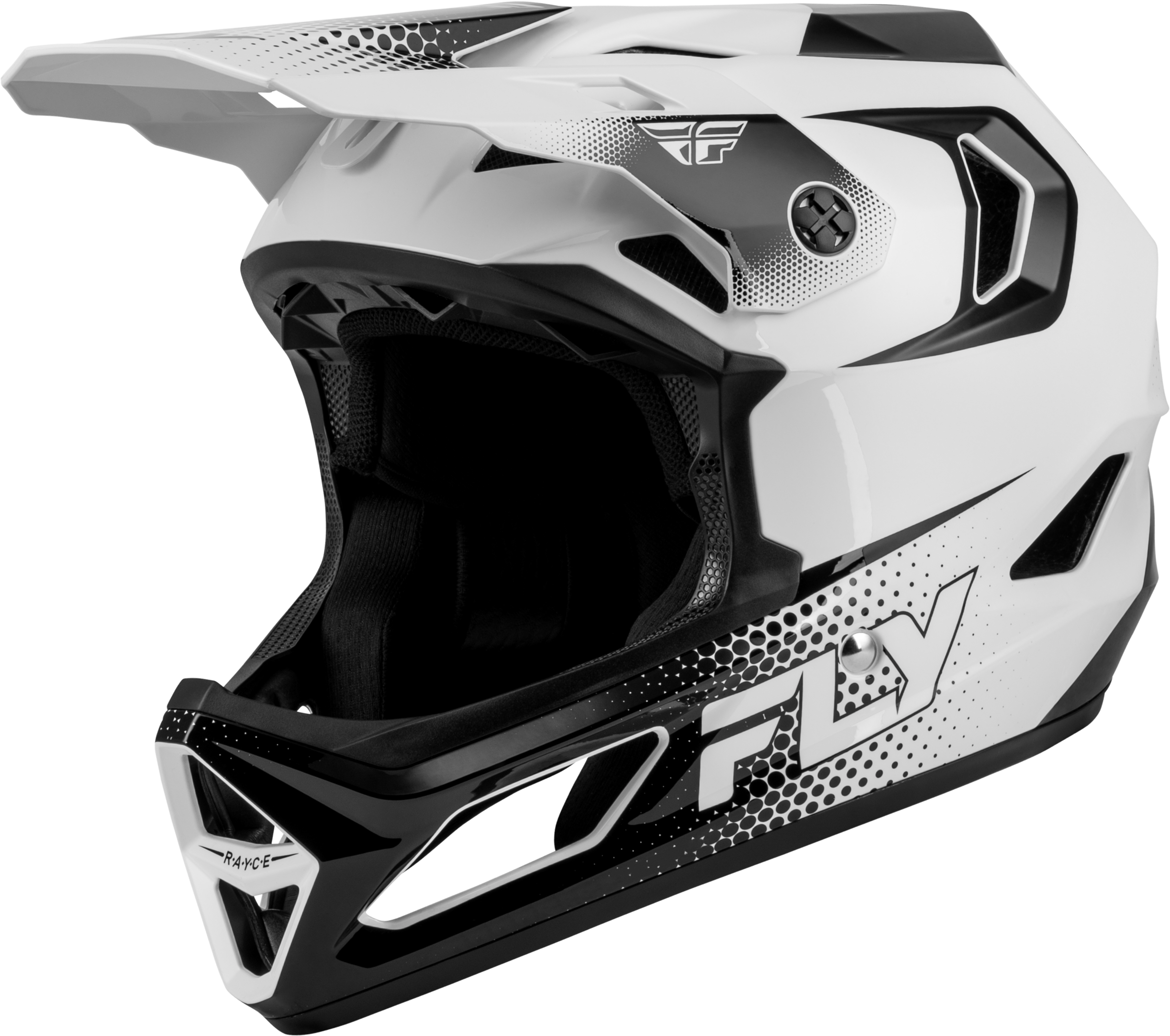 Yth Rayce Sonar Bicycle Hlmt White/Black Ys