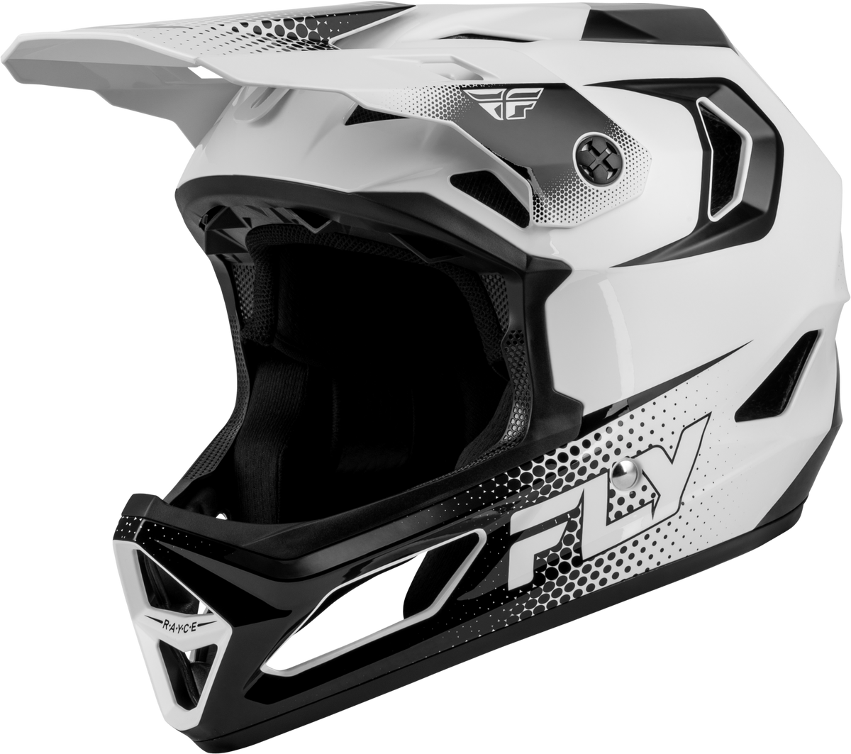 Yth Rayce Sonar Bicycle Hlmt White/Black Yl