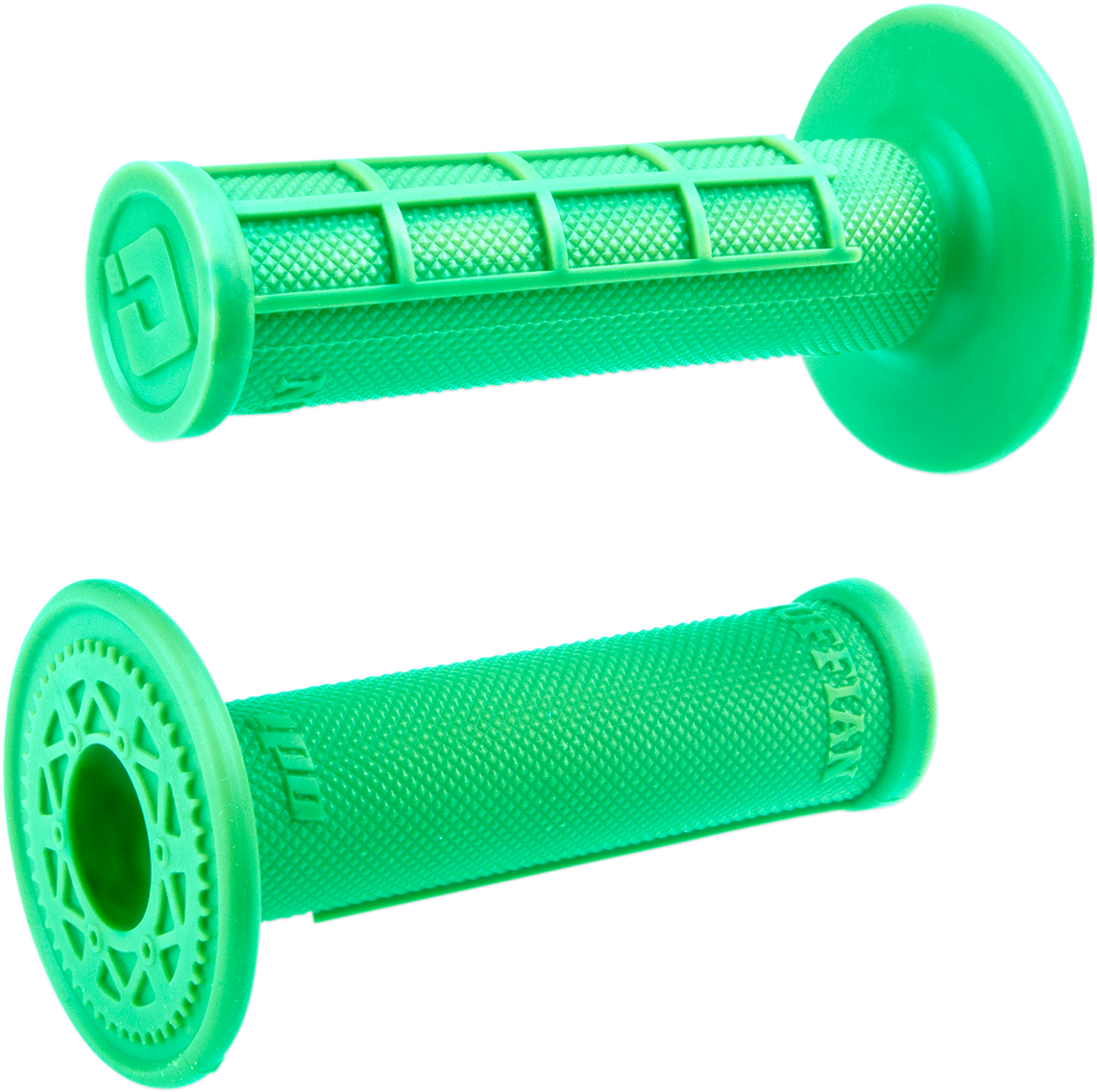 ODI Ruffian Half Waffle Grip - Fluorescent Green