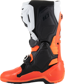 ALPINESTARS Tech 10 Enduro Boots - Fluorescent Orange/Black/White - US 8 / EU 42 2010025-4512-8