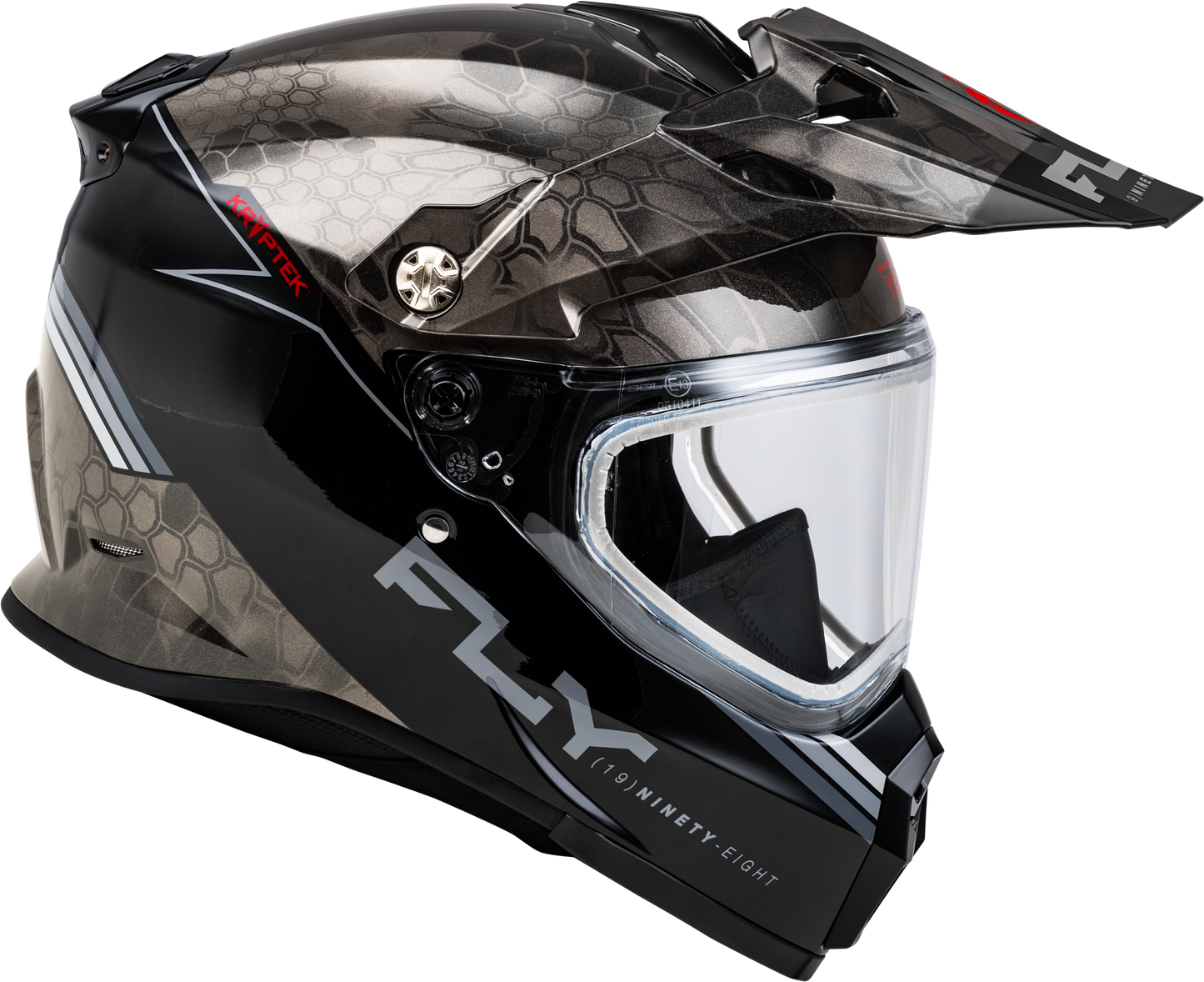Trekker Cw Conceal Helmet Dual Shld Black/Grey/White Lg