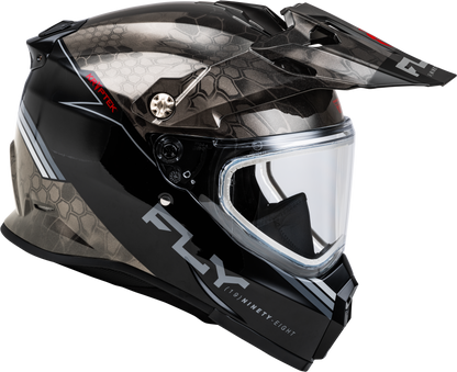 Trekker Cw Conceal Helmet Dual Shld Black/Grey/White Lg