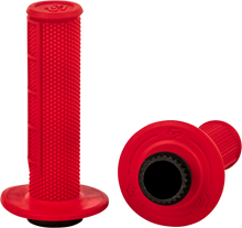 Control Mx Lock On Grips Red Half Waffle