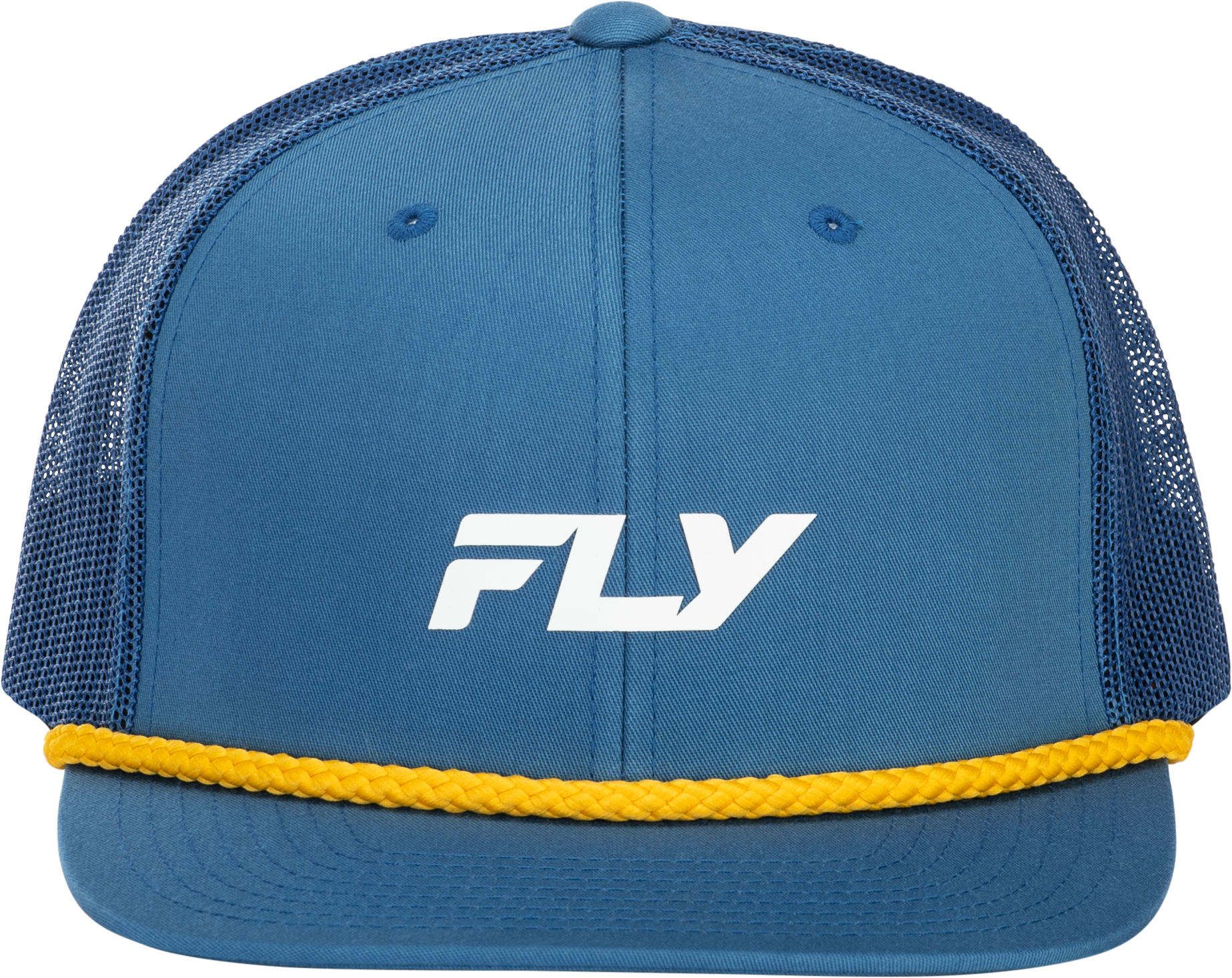 Fly Trucker Hat Blue/Yellow