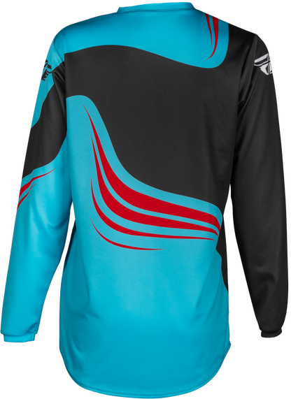 Youth F 16 Jersey Cyan/Black/Red Yxl