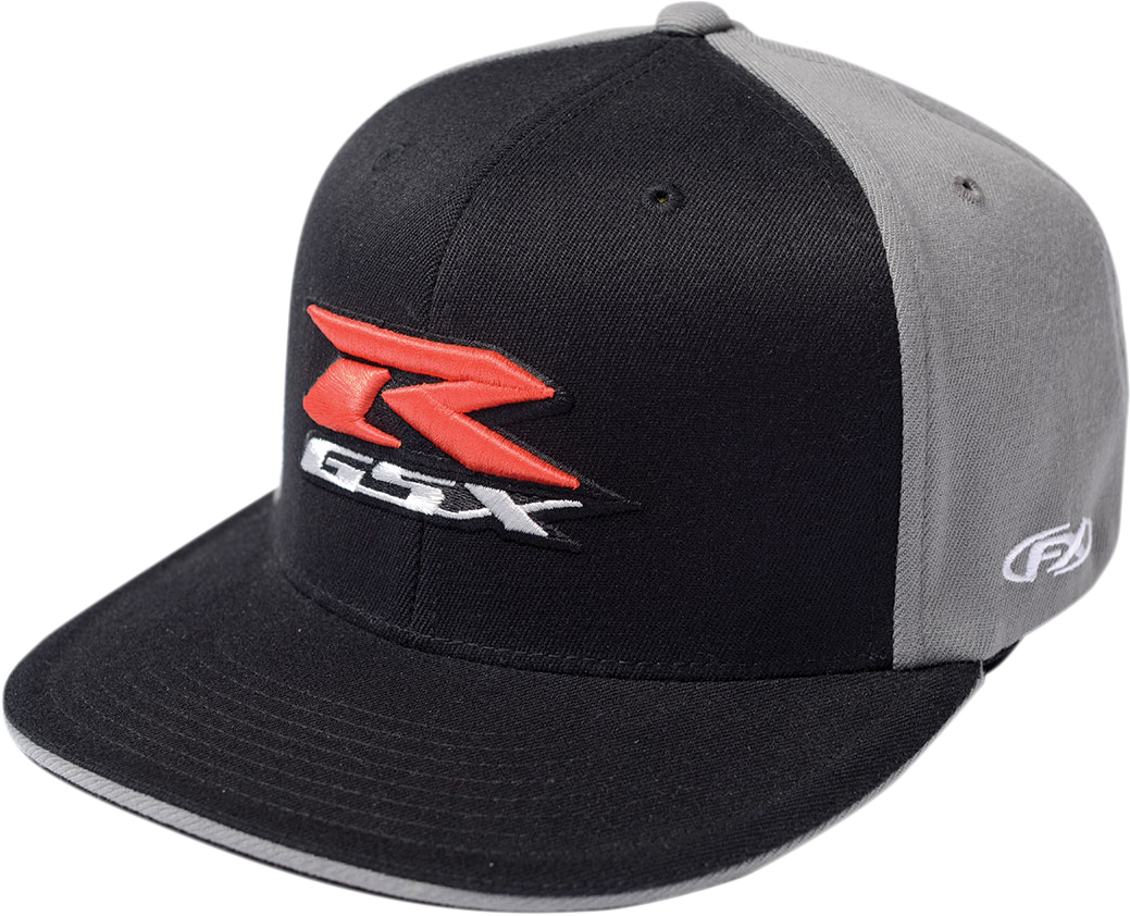 FACTORY EFFEX GSX-R Flexfit® Hat - Black/Gray - Small/Medium 15-88446