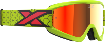 Flat Out Mirror Goggle Flo Ylw/Blk/Fire Rd Red Mirror